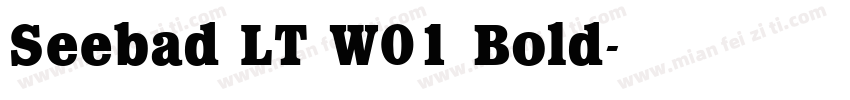 Seebad LT W01 Bold字体转换